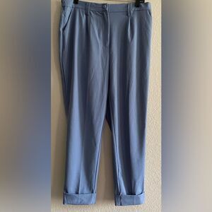 NWT Jules & Leopold Women’s Light Blue Pull On Cuffed Pants Trouser L Large